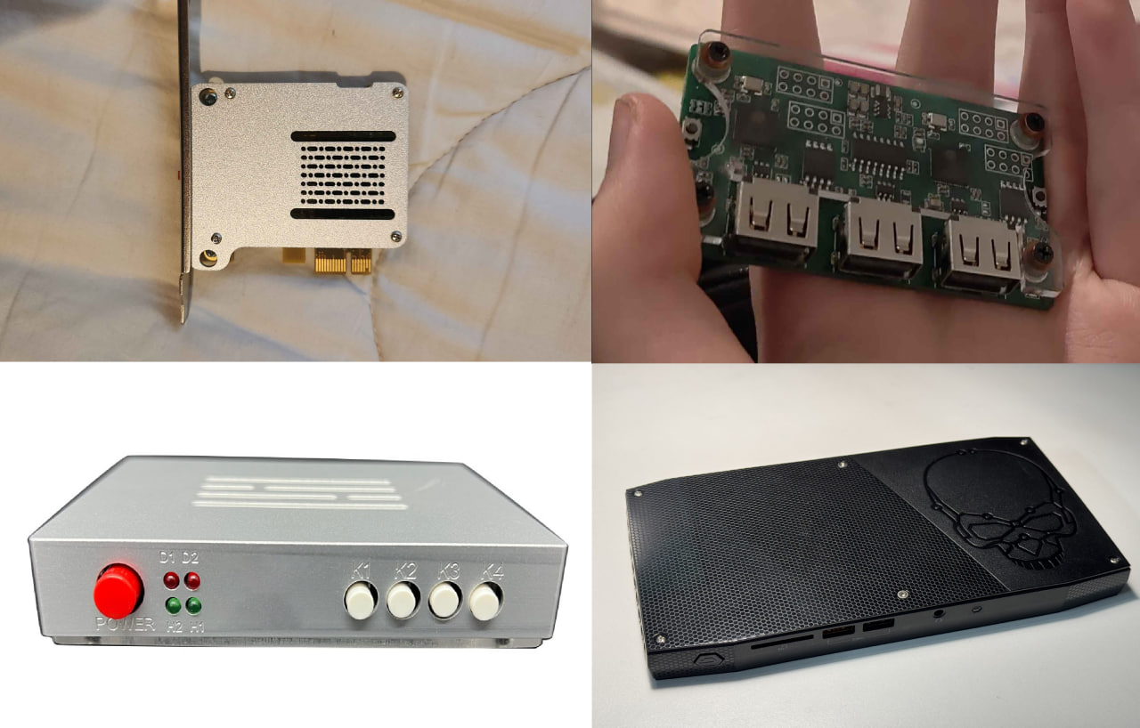 サブ用PC+ DMAボード+ FUSER + MAKCU DMA Bundle 01 - DMA Card 75T + DICHEN FUSER + KMBOX-NET/with